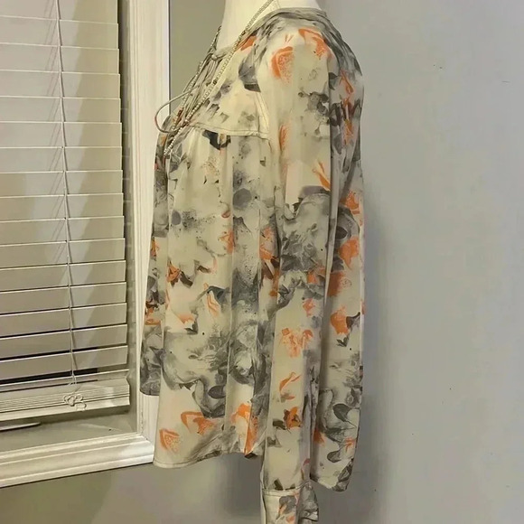 ❤️Host Picks❤️[4]Rebecca Taylor Misty Garden  Print Silk Blouse- NWOT - Picture 8 of 15